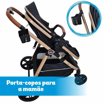 arrinho De Bebê Europeu Luxo Moisés Berço Apolo Passear - Super Lançamento