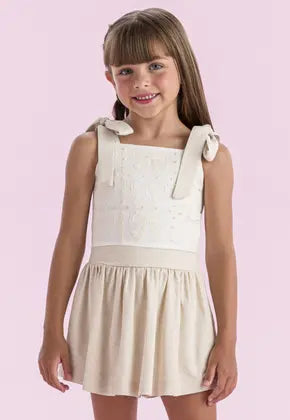 Conjunto Menina Shorts Saia Infantil Off Petit Cherie