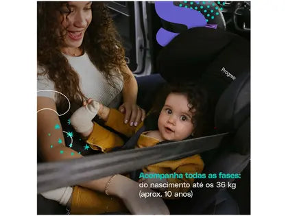 Cadeirinha para Auto Reclinável Cosco Kids - Progress 0 a 36kg 3 Posições