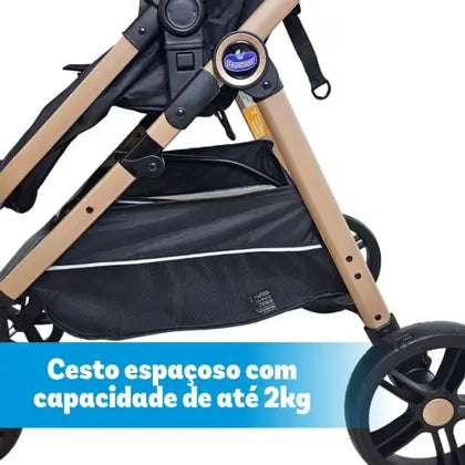 arrinho De Bebê Europeu Luxo Moisés Berço Apolo Passear - Super Lançamento