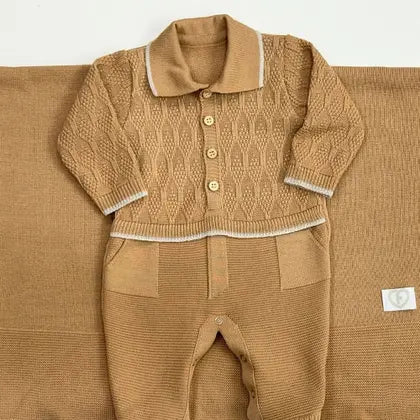 0 (novo) Saída Maternidade Menino Heron Luxo Enxoval - Fofinho