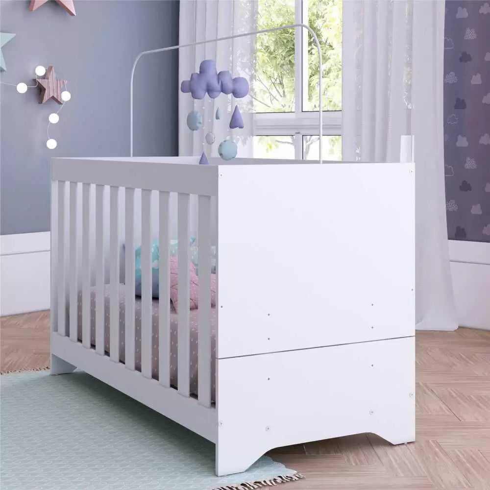 Berço 3 em 1 para Colchão 60 x 130 cm Multimóveis Branco