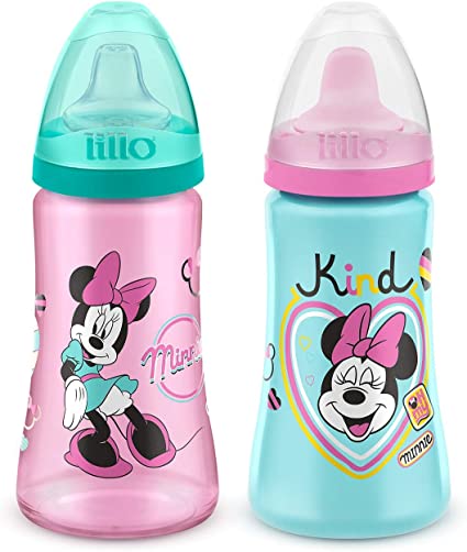 Pack 2 Copos Colors Disney - Lillo, Verde/Rosa