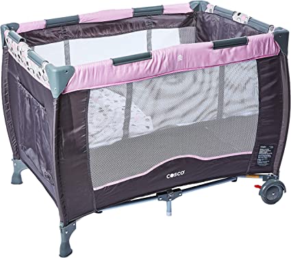 Berço Portátil, Toybar, Cosco, Rosa