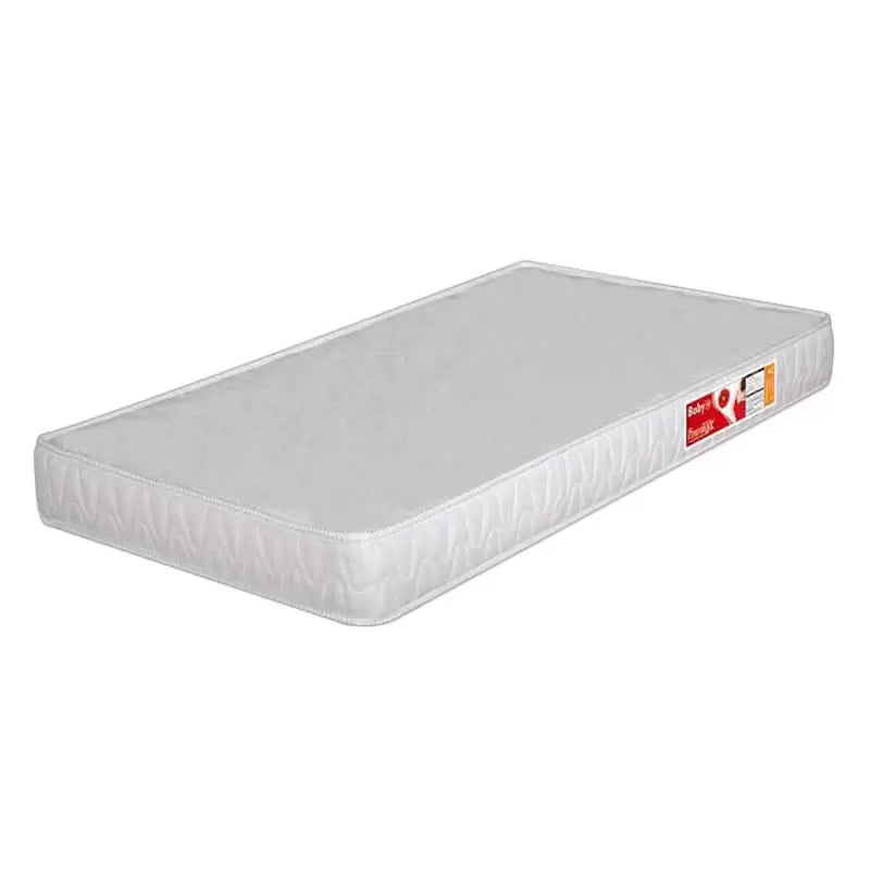 Berço Cômoda com Cantoneira 101 com Colchão e Cômoda Infantil 103 Doce Sonho Branco Rosa Brilho Qmovi